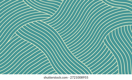 abstrato verde ondulado linha de fundo plano cor plana vetor ilustração modelo design