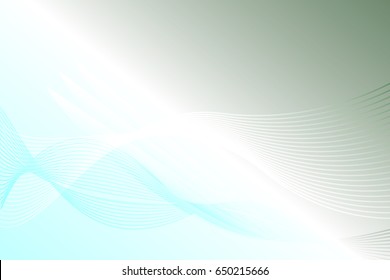 abstract green wavy line background design