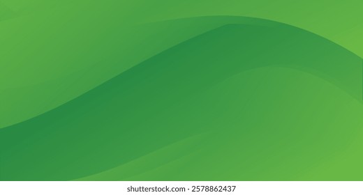 Abstract green wavy modern background. Vector EPS 10