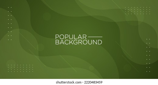 fondo de composición geométrica de forma ondulada verde abstracta. Vector Eps10
