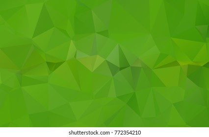 Abstract green which consist of triangles. Geometric background in Origami style with gradient. Triangular design for your business.
