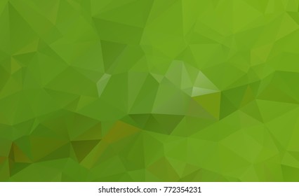 Abstract green which consist of triangles. Geometric background in Origami style with gradient. Triangular design for your business.