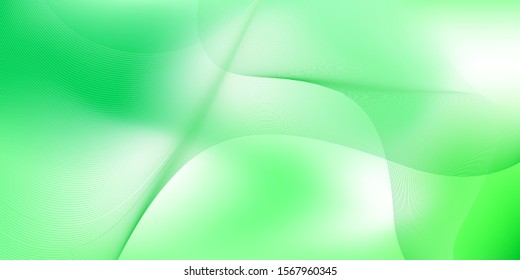 Abstract green and white background 