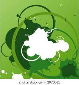 abstract green and white background