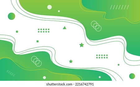 Abstract green and white background. Creative illustration for poster, brochure, landing, page, cover, ad, promotion. Eps10 vector