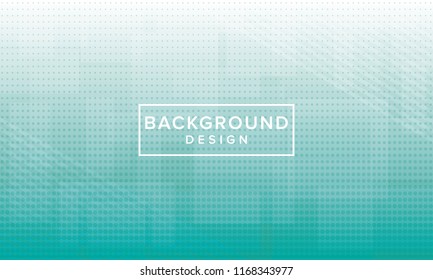 Abstract Green and White Background Design Vector, Technology Background Style with Halftone Effect
