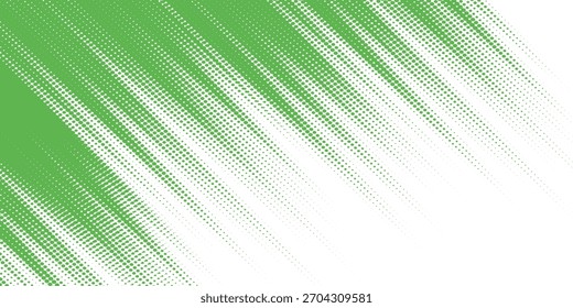 Abstract green and white background with grunge and halftone. Vector illustration.