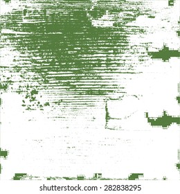 Abstract Green And White Background With Grunge, Illustration 






