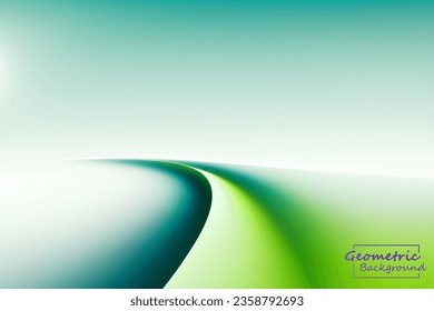 Resumen de fondo geométrico verde y blanco. Composición dinámica de formas. Ilustración vectorial.