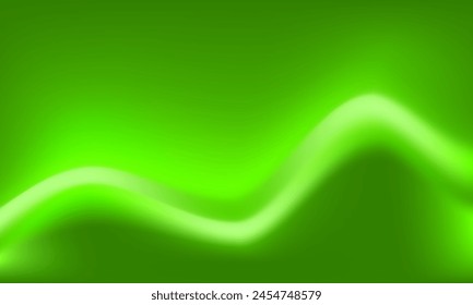 Abstract green and white gradient background. Neon art gradation illustration template for banner, surface, backdrop, decoration, web, cover, digital, business