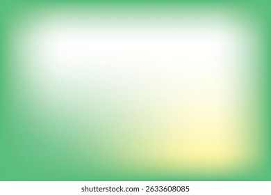 Abstract Green and White Gradient Background