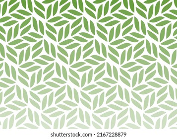 abstract green white rectangle, retro styled leaf pattern, geometric texture background, vector illustration, natural line art