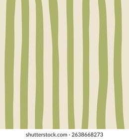 Abstract green and white stripes design, creating a modern aesthetic