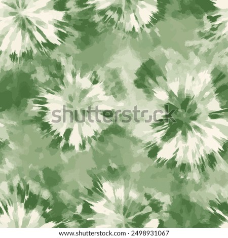 Abstract green and white tie dye shibori watercolor painting patterns, Cute seamless pattern design element for sale banners, posters, labels, and gift wrapping paper.