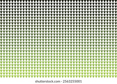 Abstract Green and White Triangle Gradient Pattern