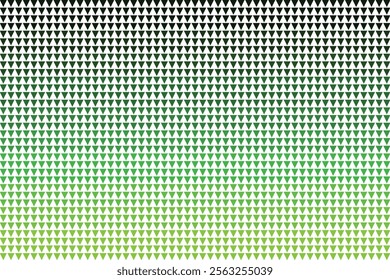 Abstract Green and White Triangle Gradient Pattern