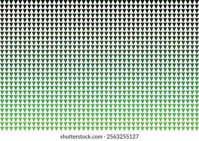 Abstract Green and White Triangle Gradient Pattern