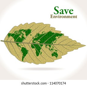 Abstract Green World  On A Leaf