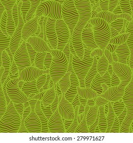 Abstract green worms.