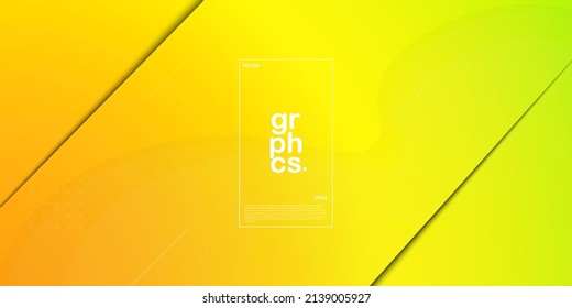fondo amarillo verde abstracto con formas fluidas.3d apariencia con sombra. diseño colorido. un concepto luminoso y moderno. vector eps10
