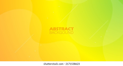 abstract green yellow background with fluid shapes.3d look with shadow. colorful design. bright and modern concept. eps10 vector