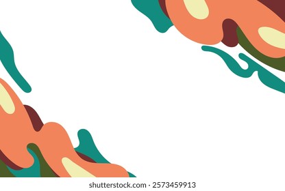 Abstract green and yellow background illsutration