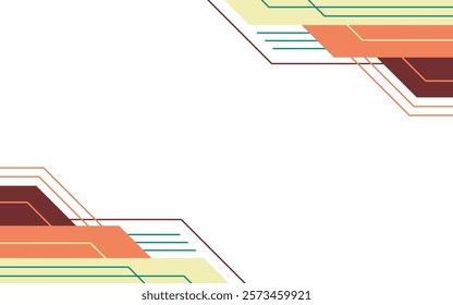 Abstract green and yellow background illsutration