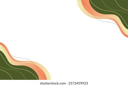 Abstract green and yellow background illsutration