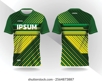 abstract green and yellow background and pattern for sport jersey design