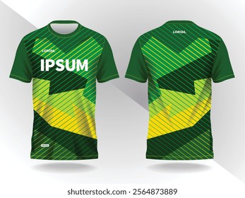 abstract green and yellow background and pattern for sport jersey design