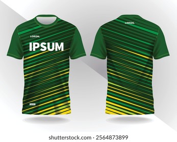 abstract green and yellow background and pattern for sport jersey design