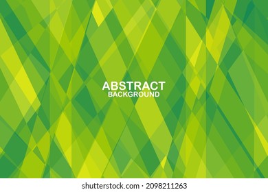 Abstract green and yellow color background. mosaic shapes composition. diamond concept wallpaper backdrop banner Eps10 vector