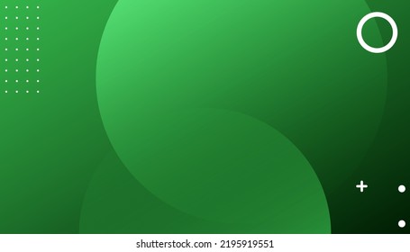 Abstract green and yellow color background. Circle abstract vector banner design. Dynamic shapes composition and elements.Modern design in Eps10 vector illustration 