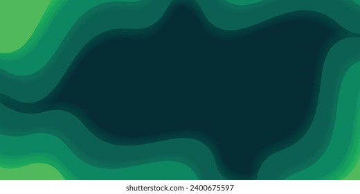 Abstract green and yellow color background. Dynamic shape composition. vector ilustrator