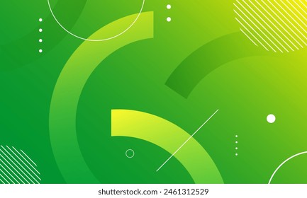 Abstract green and yellow color background. Vector illustration