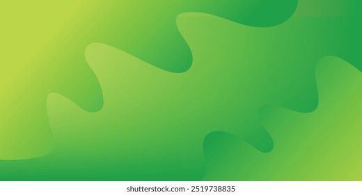 Abstract green and yellow color background. Dynamic shapes composition. Eps10 vector