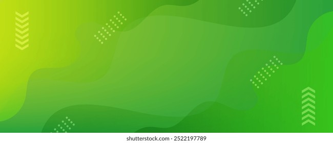 Abstract green and yellow color background. Dynamic shapes composition.