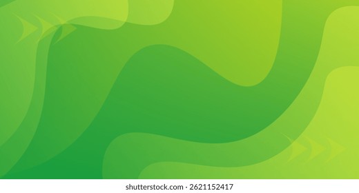 Abstract green and yellow color background. Dynamic shapes composition Eps10.