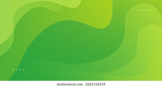 Abstract green and yellow color background. Dynamic shapes composition