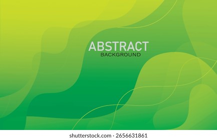 Fundo de cor verde e amarelo abstrato. Composição de formas dinâmicas. Vetor Eps10