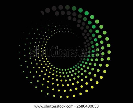 Abstract green yellow cycle Gradient background