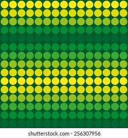 Abstract green and yellow dotted vector background