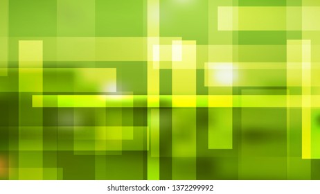 Abstract Green and Yellow Geometric Shapes Background