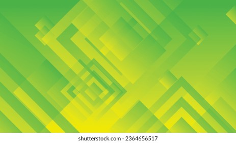 Abstract green and yellow gradient background with rectangle lines for brochure flyer banner template design