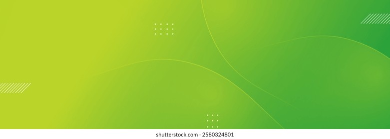 Abstract green and yellow gradient background with dynamic shapes, offering a vibrant and modern design for creative projects.