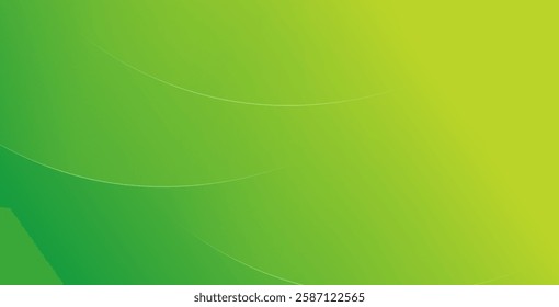 Abstract green and yellow gradient background with dynamic shapes, offering a vibrant and modern design for creative projects.