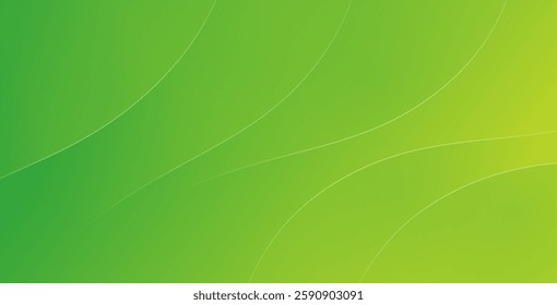 Abstract green and yellow gradient background with dynamic shapes, offering a vibrant and modern design for creative projects.