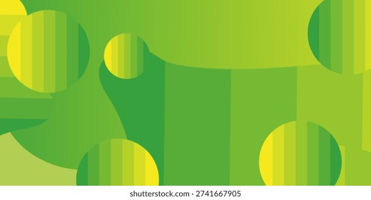 Abstract green and yellow gradient background with soft circular shapes, modern and minimal design for banners, wallpapers, and presentations.