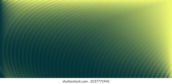 Fondo Abstractas de líneas curvas de degradado verde y amarillo.