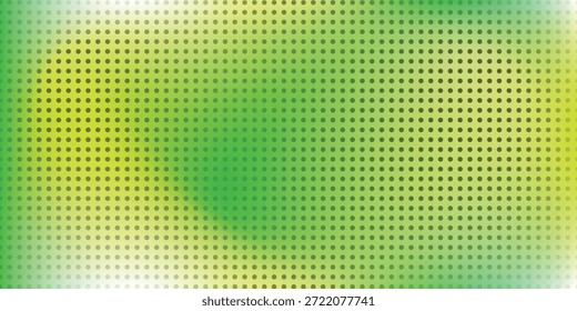 Abstractas patrón de semitono verde y amarillo con gradiente suave y textura punteada, arte, Vector, moderno